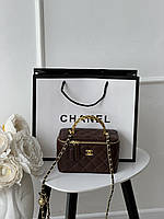 Сумка Chanel Classic Lambskin шоколадний