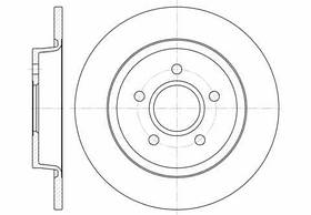 Тормозной диск задний Ford Focus(2005-) Remsa(671200)