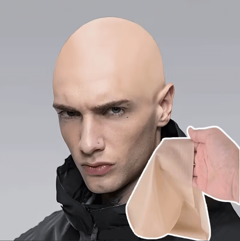 Перука гола, лисина. Латекс м'який, фото 1