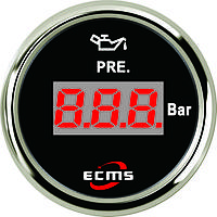 Цифровой датчик температуры масла в лодку Ecms черный