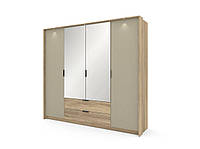 Шкаф для одежды Perfect Home Летто / Letto 4D2S/220 4-дверный Дуб терра темный/серый каменный (PFH-092039)