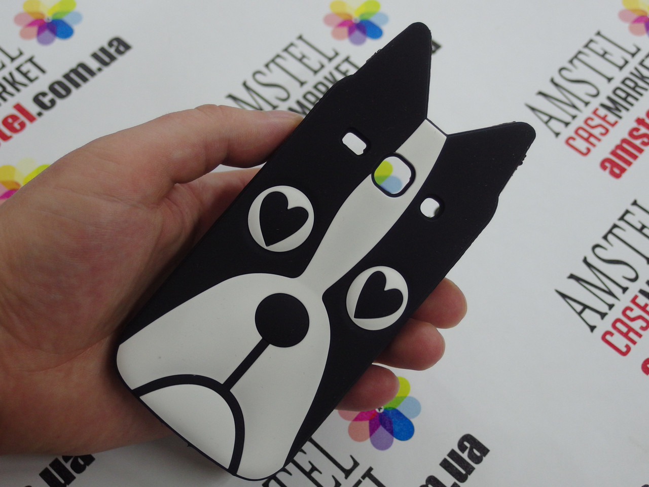 Об'ємний 3D силіконовий чохол для Samsung Galaxy Core Plus G350 Собака, фото 1