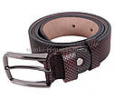 Чоловічий ремінь з натуральної шкіри під штани MGB101-22 коричневий, фото 3