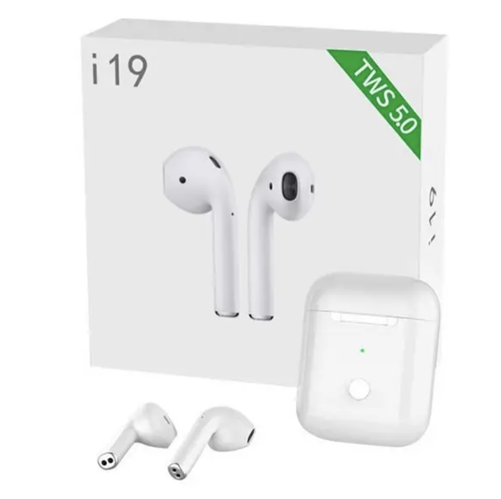 Бездротові навушники i19 TWS з кейсом PowerBank ∙ Бездротові Bluetooth навушники i19 TWS yY., фото 1