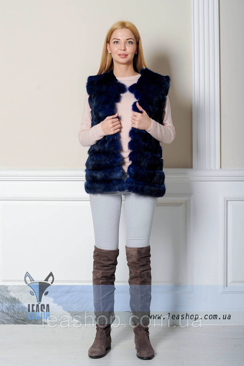 Жилетка з кролика поперечка, фото 1