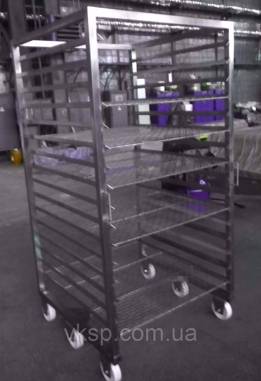 Сітки та візка для копчення риби