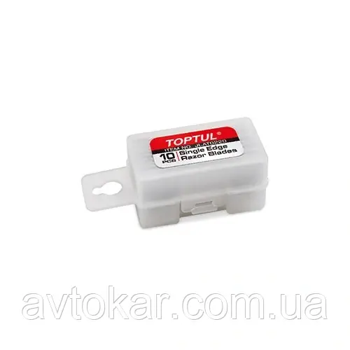 Набір запасних лез (10 шт.) 40х20мм до шкребка JJCJ0140 TOPTUL JLAT0220, фото 1