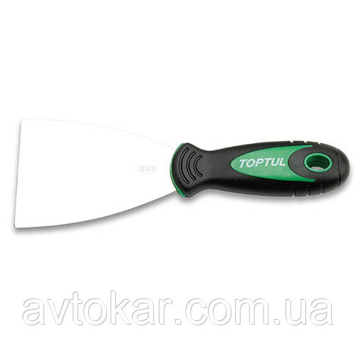 Шпатель из нержавеющей стали (гибкий скребок) 76x100x0.5мм TOPTUL JDAB7605, фото 1