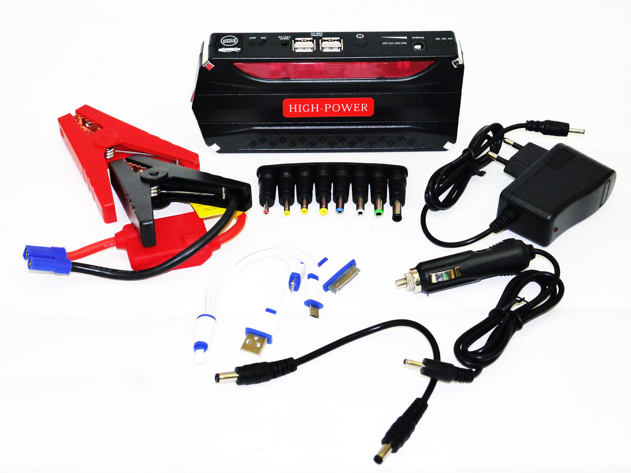 Car jump starter 10000mAh Power Bank зарядно пусковий пристрій для машини 2хUSB+Ліхтарик