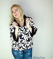 Блуза-ветровка женская большого размера KRISS MOREN
