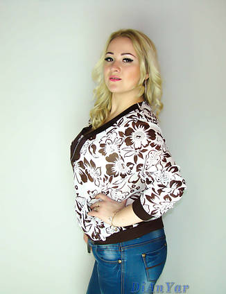 Блуза-вітровка жіноча великого розміру KRISS MOREN, фото 2