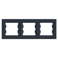 Рамка 3-місна Антрацит Asfora Schneider Electric, EPH5800371