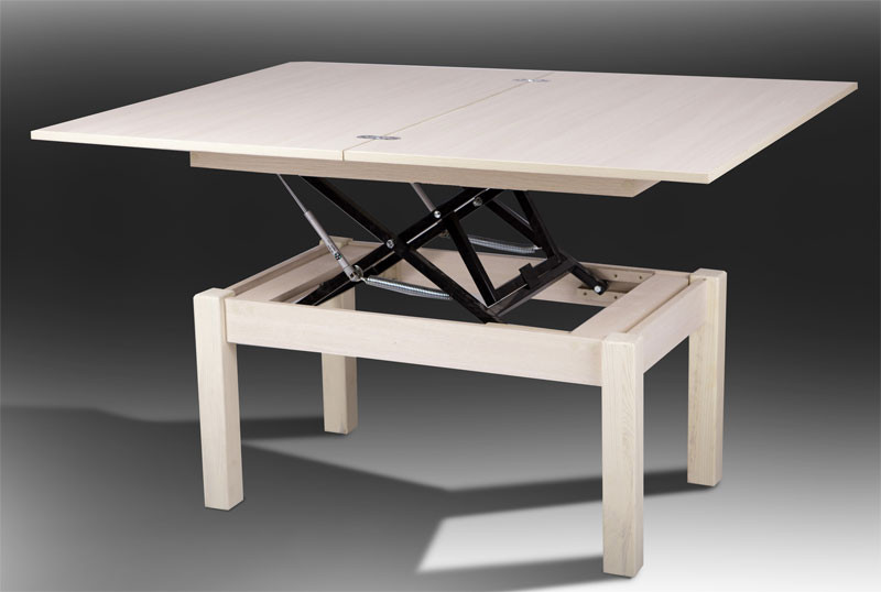 Стол трансформер журнально - обеденный Флай дуб молочный, цена 3237 ...