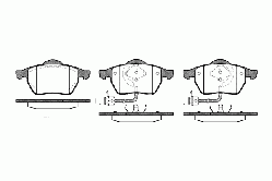 Гальмівні колодки передні на Audi A6 С5 VW Passat ,B5 з 1996 до 2005 року ROADHOUSE 2390.22