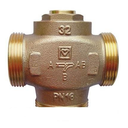 Клапан підмішуючий HERZ Teplomix (Тепломикс) DN 32, (55 або 61 С) для твердопаливних котлів (Австрія)