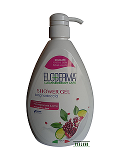 Гель для душа Eloderma Shower Gel Гранат и Лайм 1000 мл