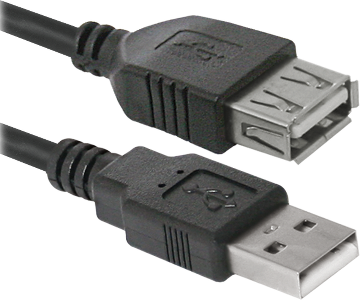 Кабель Defender USB02-17 USB2.0 AM-AF, 5м, пакет (87454) (6358277)