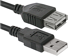 Кабель Defender USB02-10 USB2.0 AM-AF, 3м, пакет (87453) (6358276)