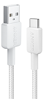 Кабель Anker 322 USB-A to USB-C - 1.8m Nylon White (6908156)