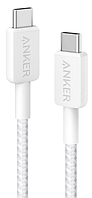 Кабель Anker 322 USB-C to USB-C - 1.8m Nylon White (6908157)