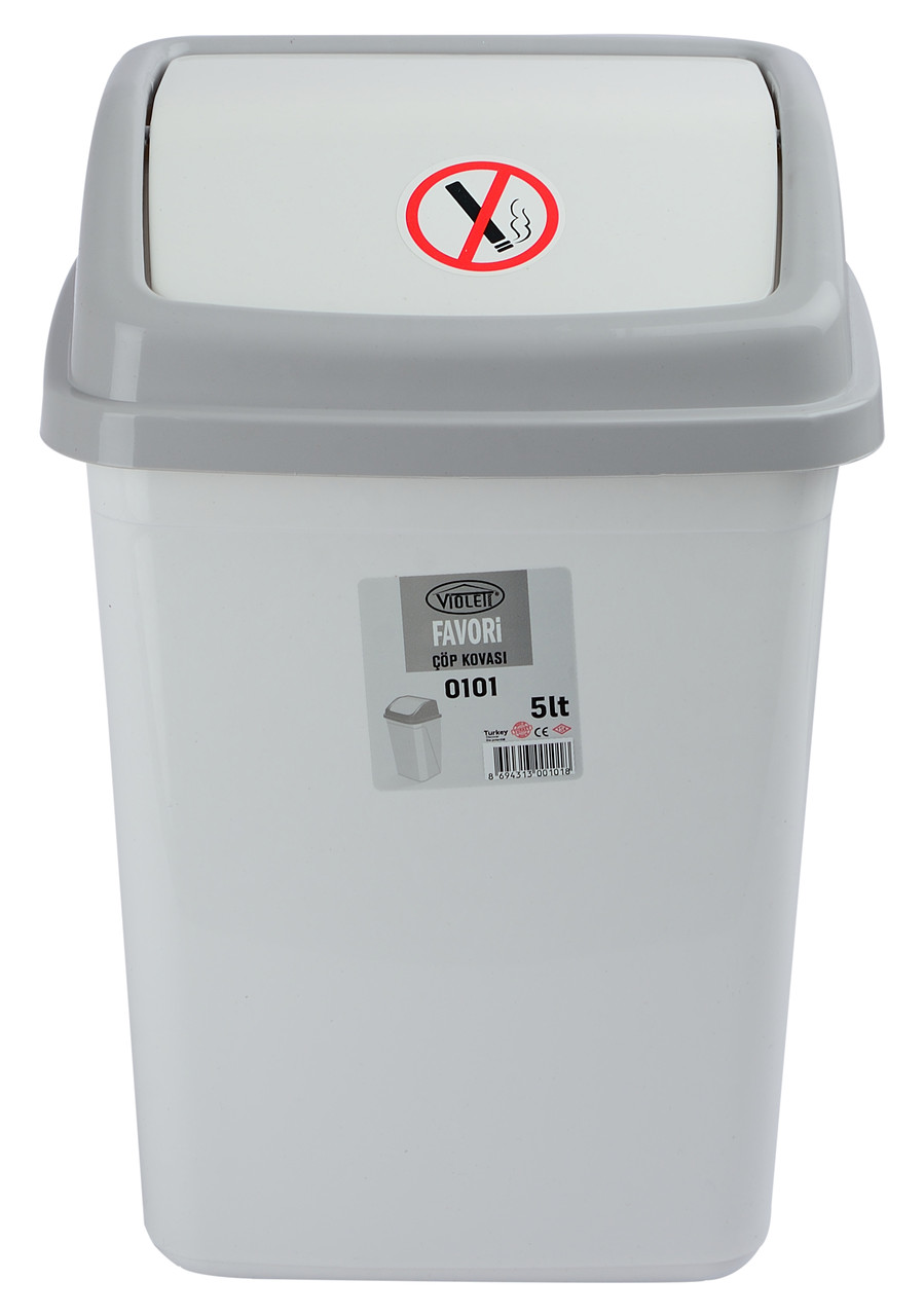Контейнер для сміття Violet House 0101 White, 5 л (6749529)