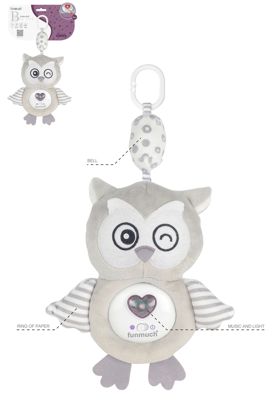 Іграшка музична Funmuch Підвіска Совеня зі світловими ефектами (6756812)