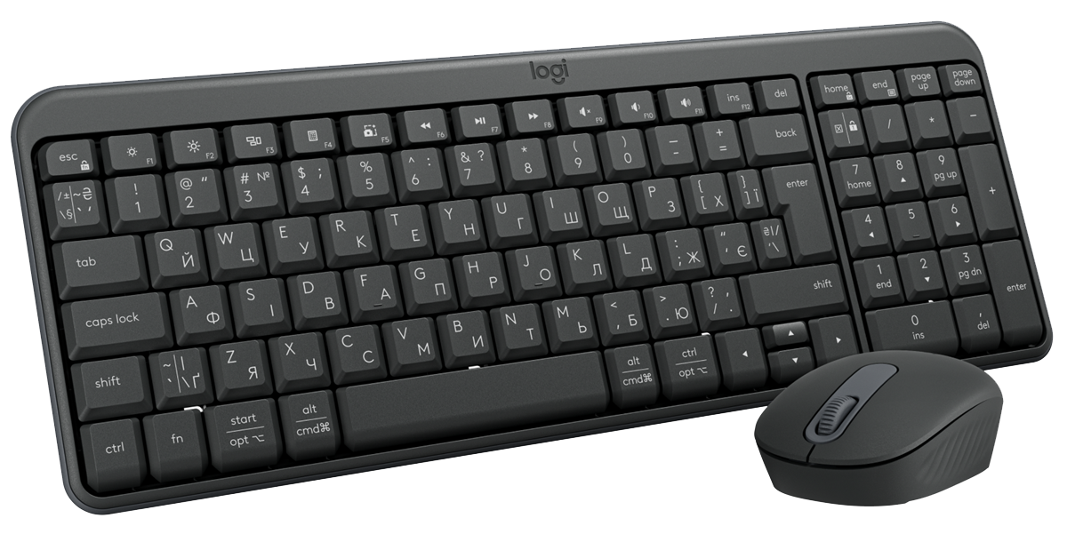 IT набір Logitech MK250 Wireless Combo Graphite UKR (7136787)