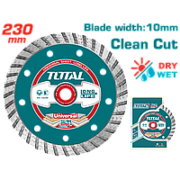 Алмазний диск по бетону, каменю TOTAL TAC2132303 (230х22.2мм) (6326530)