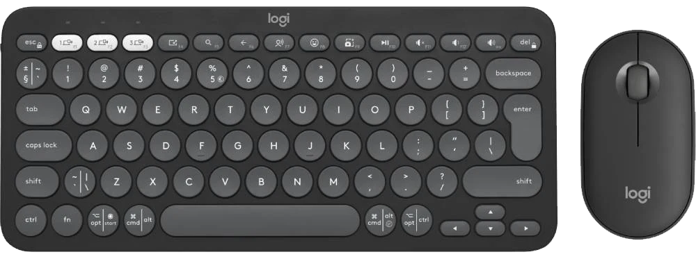 IT набір Logitech Pebble 2 Combo - Tonal Graphite - US INT'L - 2.4GHZ/BT (6915632)