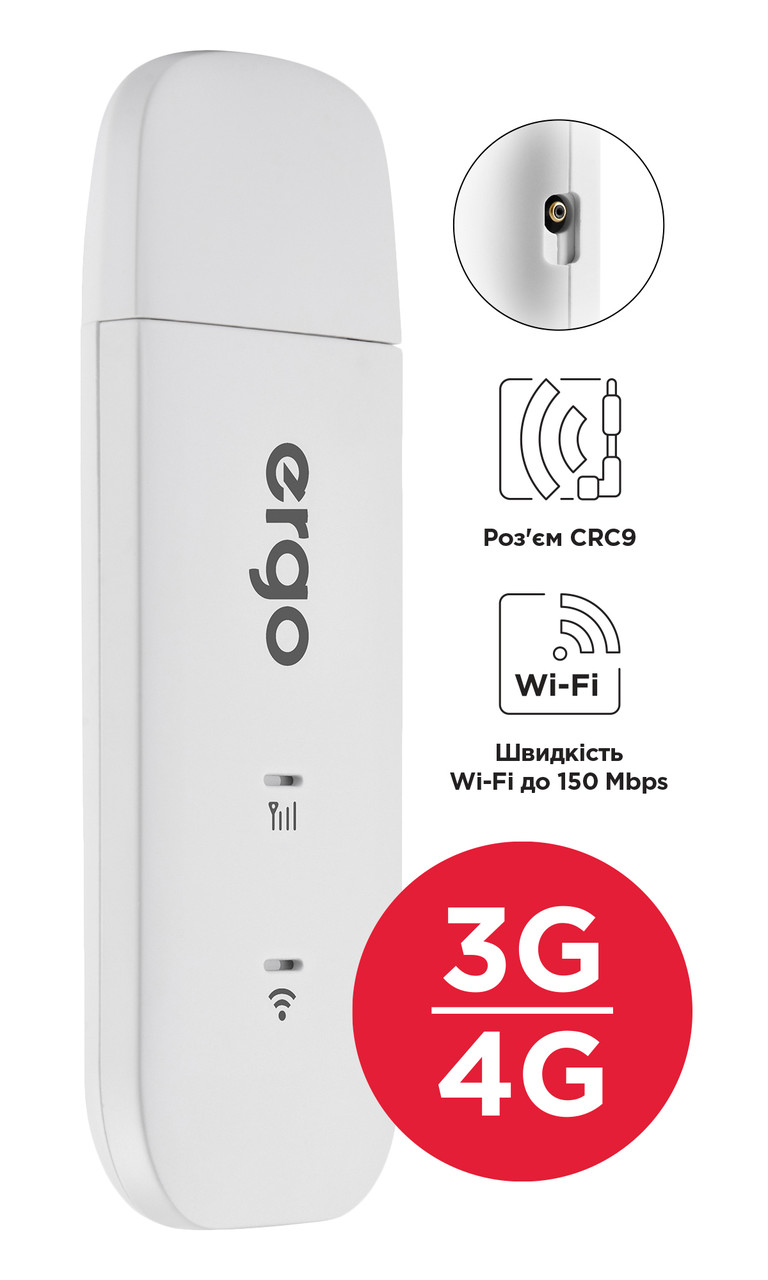 LTE USB Wi-Fi роутер ERGO W023-CRC9 (6931820)