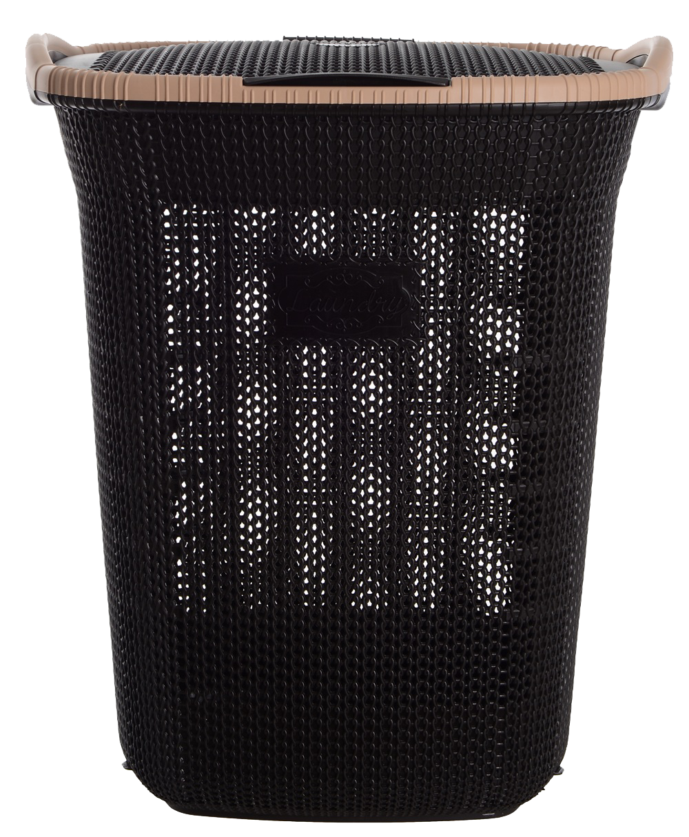 Кошик для білизни Violet Hous 0261 Віолетта BROWN 65 л (7008639)