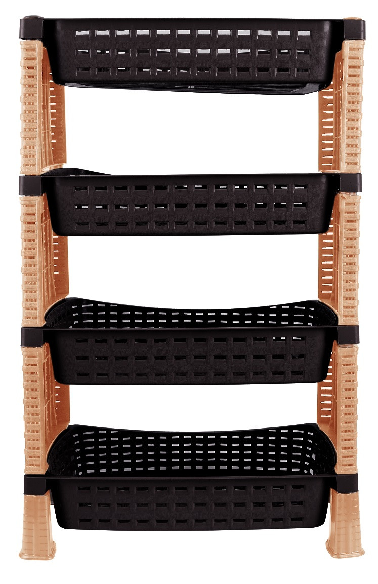 Етажерка 4-х ярусна Violet House 0761 Ротанг Еко BROWN (7008660)