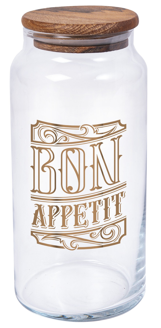 Банка Herevin Bon Appetit з дерев'яною кришкою 1.4 л (6816206)