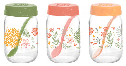 Спецівниця Herevin Decorated Spice Jar Set MIX, 0.370 л (131507-157) (7023434)