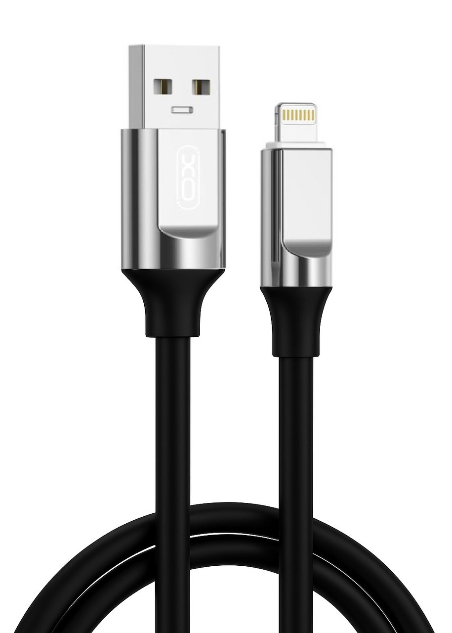 Кабель XO NB251 Liquid Silicone Rubber USB-A to Lightning - 6A - 1m Black (7102286)