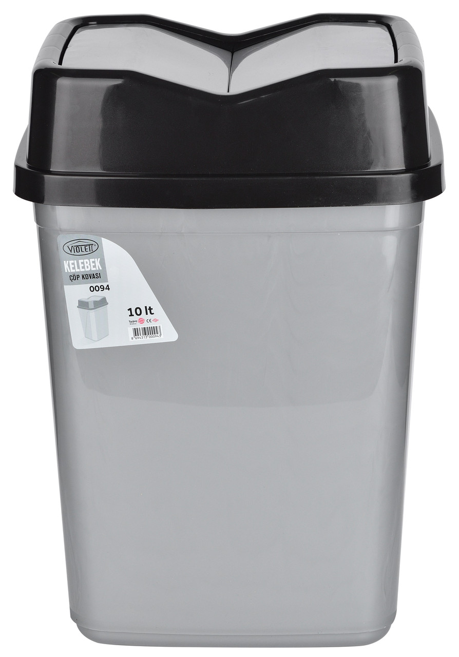 Контейнер для сміття Violet House 0094 Метелик Metallik 10 л (6840621)