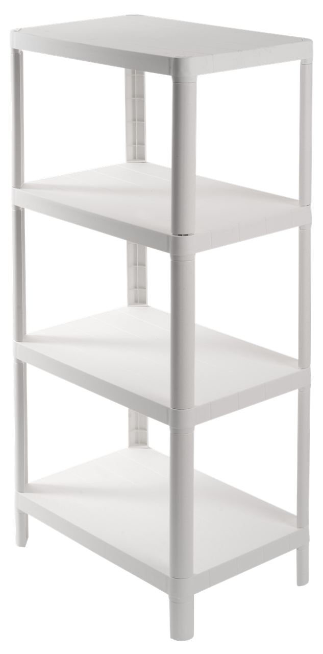 Етажерка 4-х ярусна Violet House 6030 Olympic WHITE 27х42х95 см  (7040713)