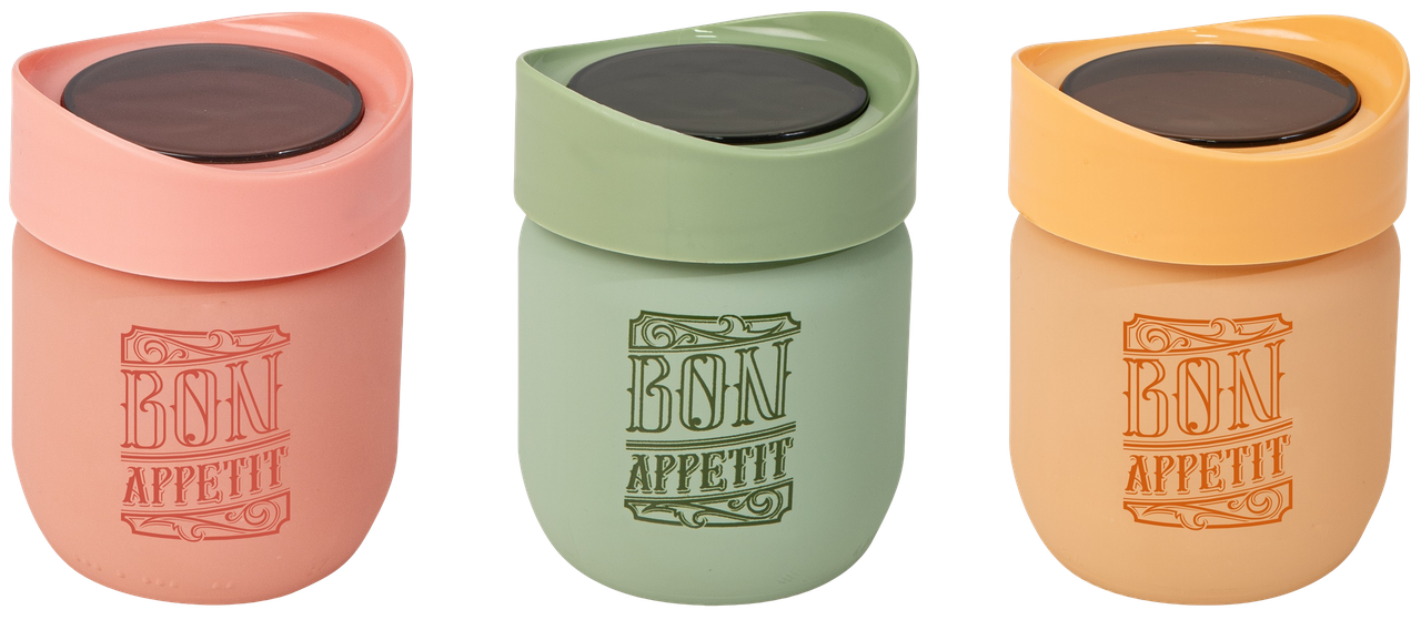 Банка Herevin 2024 Colours Plastic Lid 0.425 л (149357-150) (7053592)