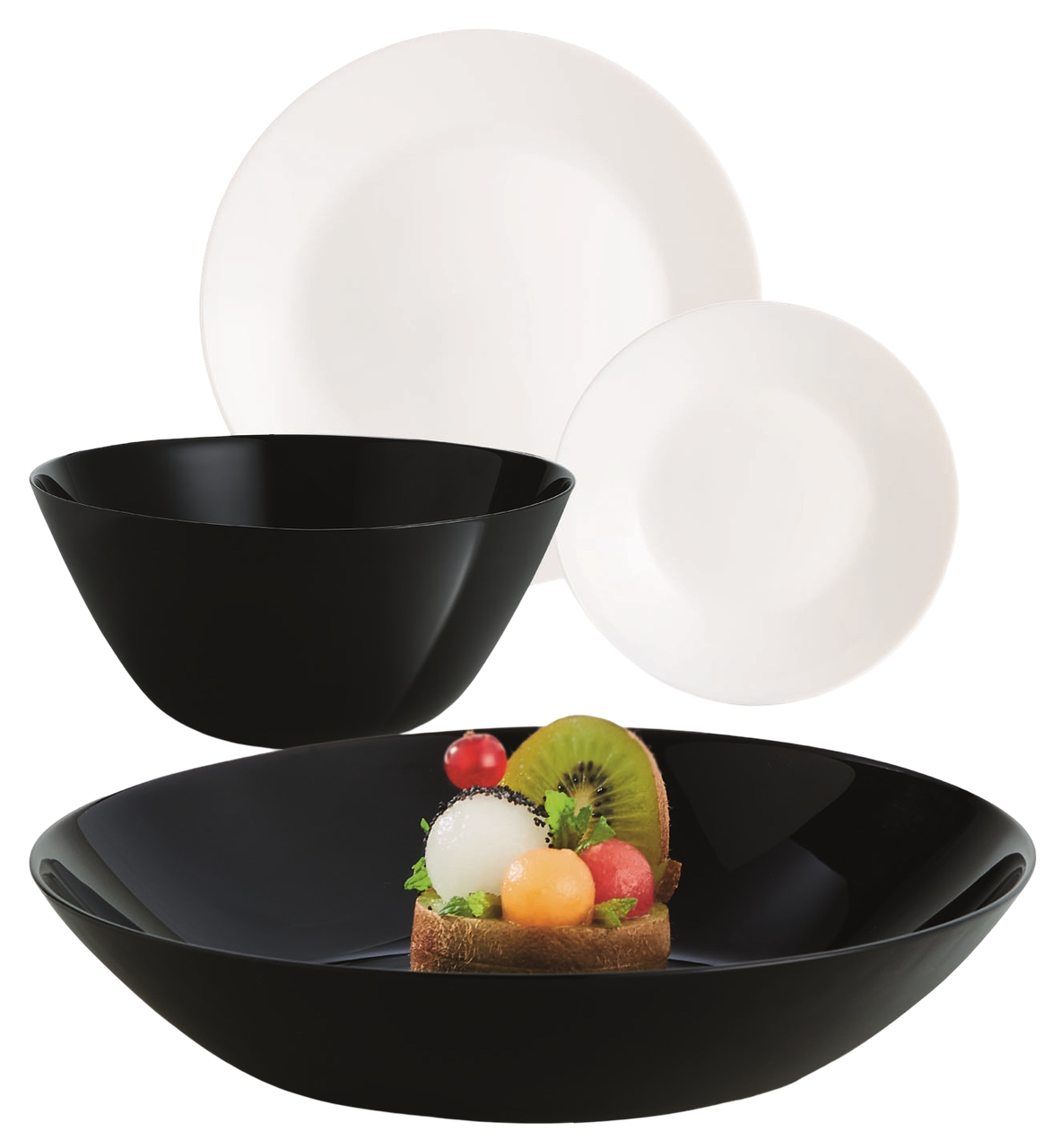 Сервіз Luminarc Lillie Black&White, 19 предметів (7119988)