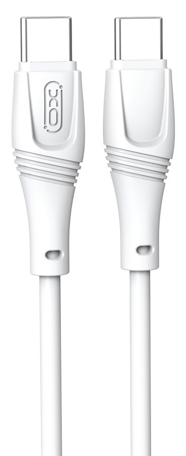 Кабель XO NB-Q239B Zeus Series High Elastic Type-C to Type-C - 60W - 1m White (6976048)