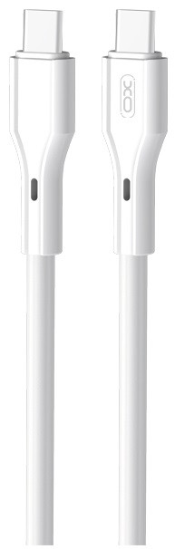 Кабель XO NBQ231B Rock Series Type-C to Type-C - 60W - 1m White (6976052)