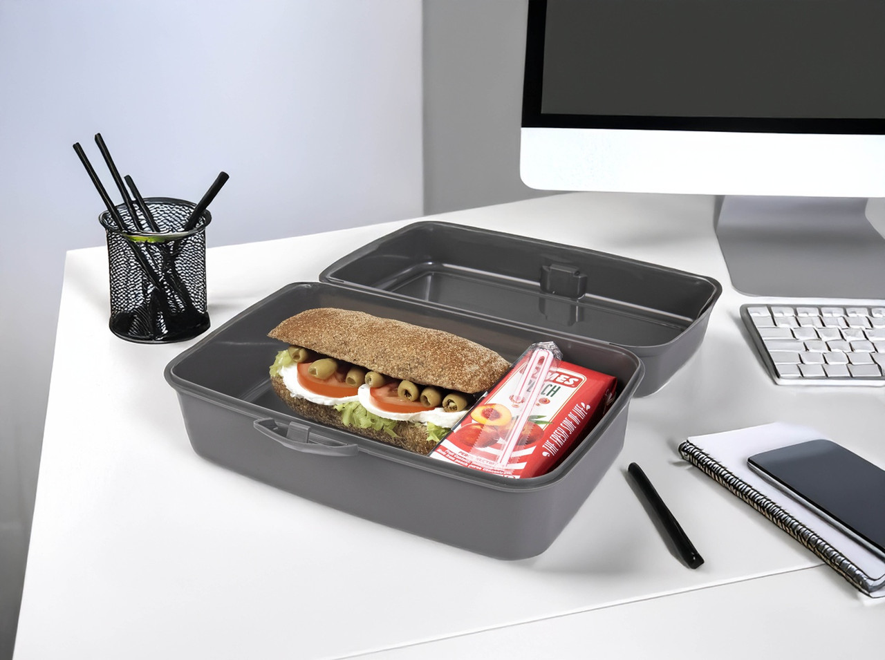 Контейнер Herevin Grey Big Lunch Box (161459-801) (7182677)