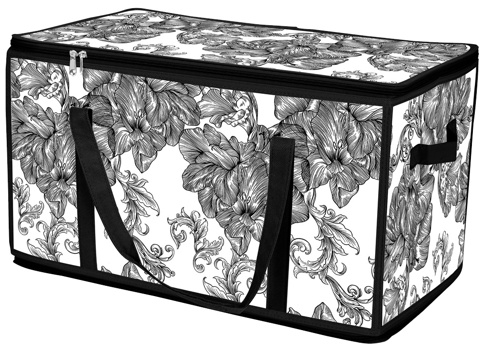 Кошик Idea Home DB-28 Anthracite Flowers 60x30x30 см  (7058560)