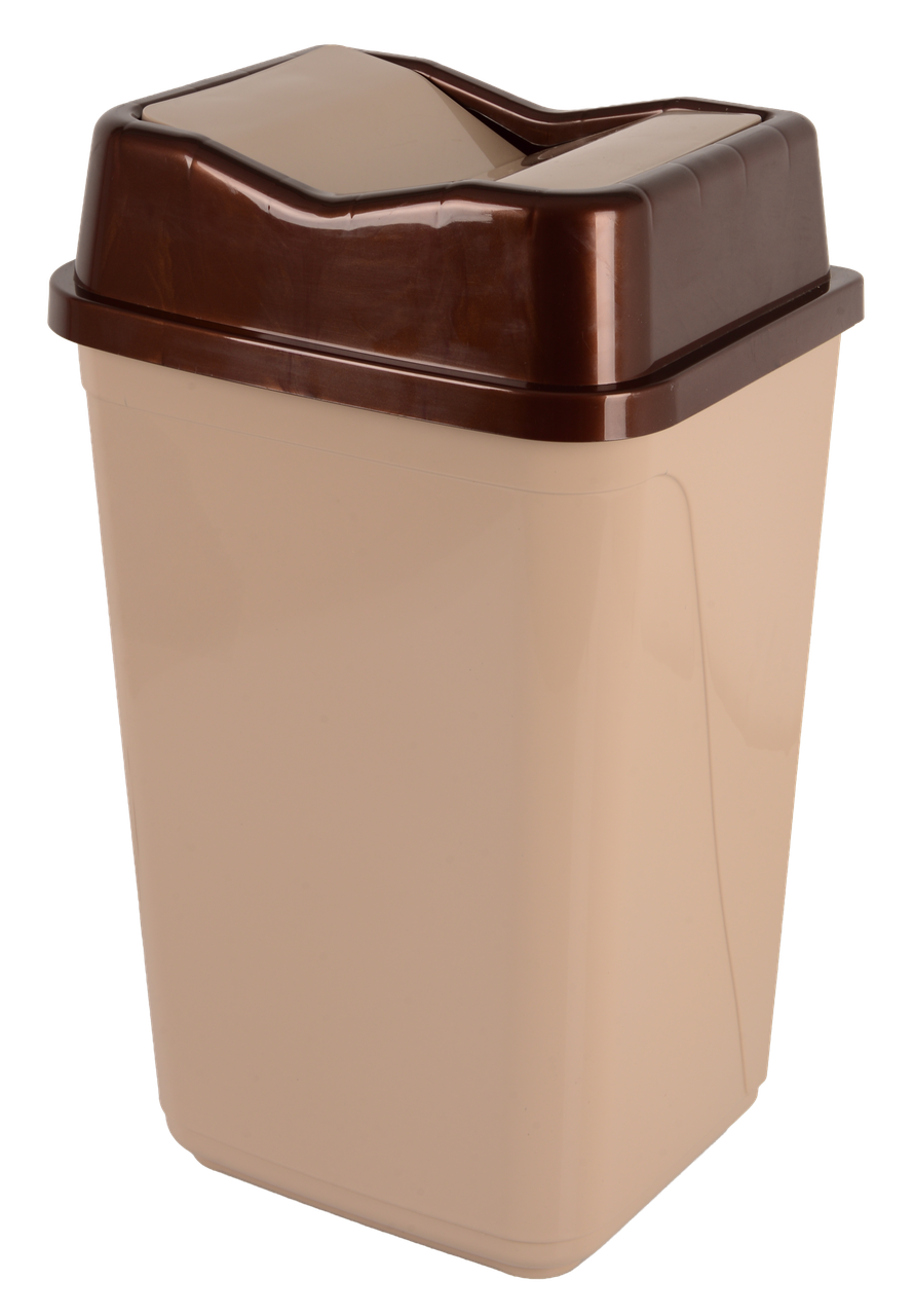 Кошик для сміття Violet House 0091 Бабочка CAPPUCHINO 50 л (7196755)