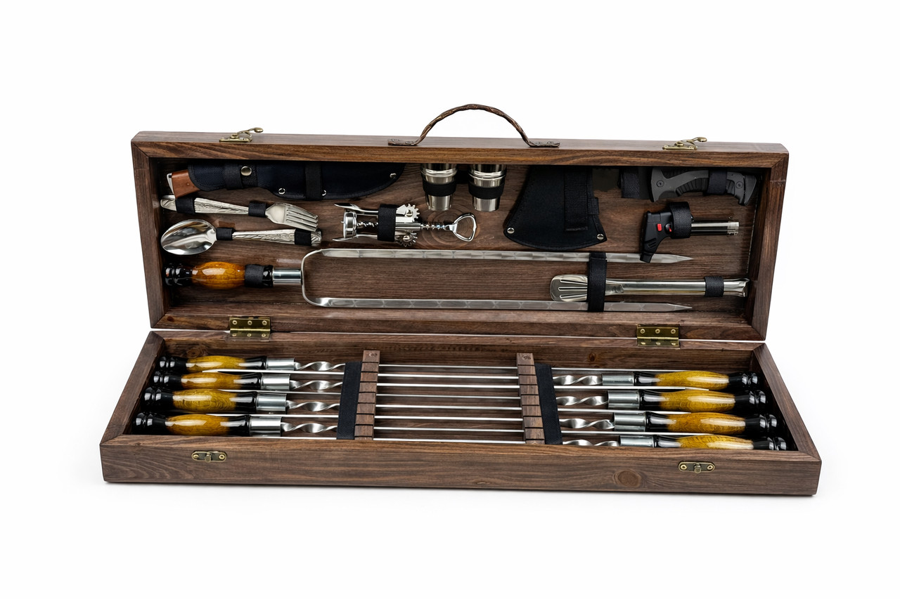 Набір шампурів в кейсі ГРИЛЬ, фото 1