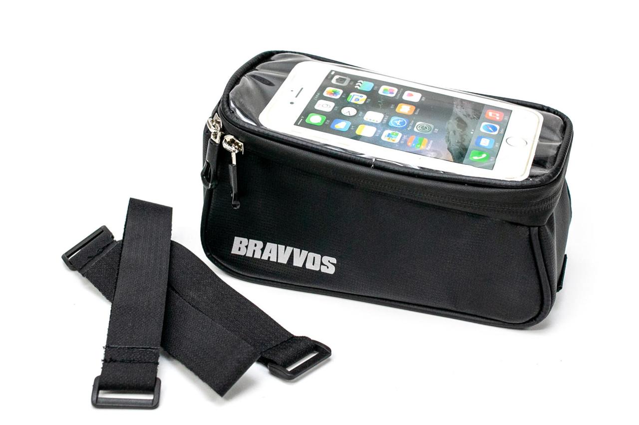 Велосумка на раму 90х150 см BRAVVOS CT-003 чорний AM (брендоване пакування)