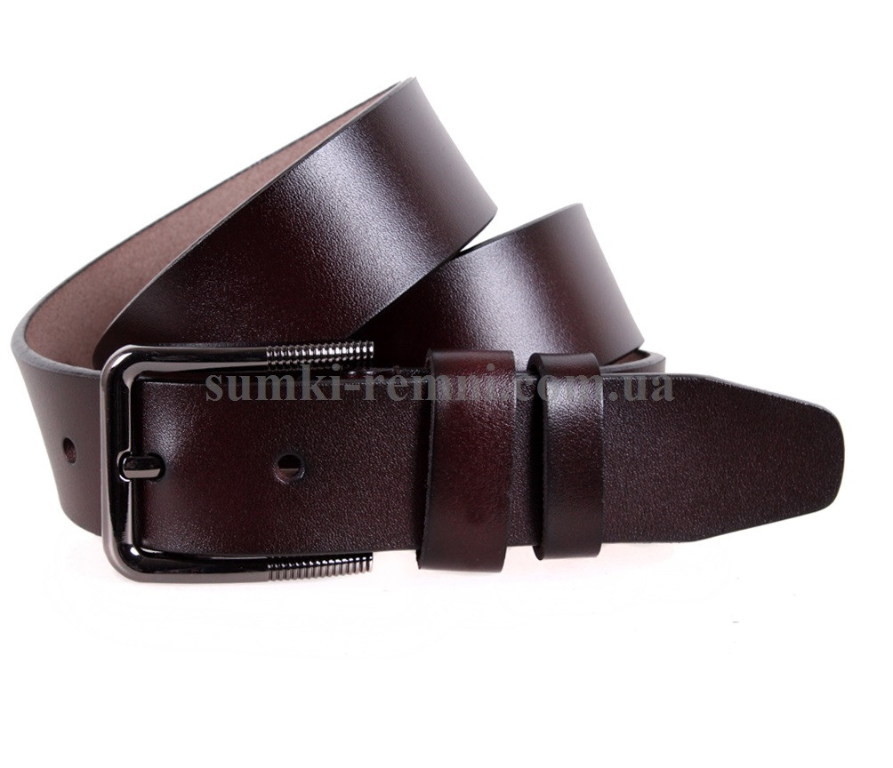 Чоловічий ремінь з натуральної шкіри під джинси MGD101-30 коричневий, фото 1