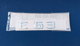 Mercedes-Benz E-Class W212/W211 Значок Емблема на багажник напис E63 Нова Оригінальна