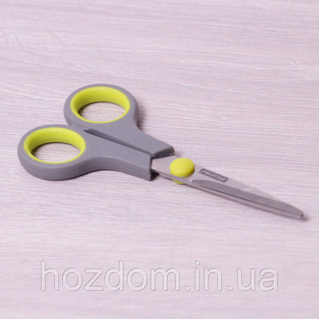 Ножиці універсальні 14 см із неіржавкої сталі з пластиковими ручками , фото 1