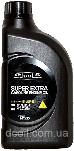 Моторное масло Mobis Hyundai/KIA  SUPER EXTRA GASOLINE 5W-30 1 Л (05100-00110)